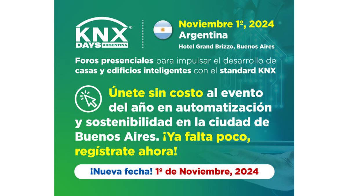 Automatización sostenible: KNX Days llega a Buenos Aires